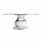 Klasický design kulatý stůl, Ø140 a HPL top - devatenácté století Slide Viadurini