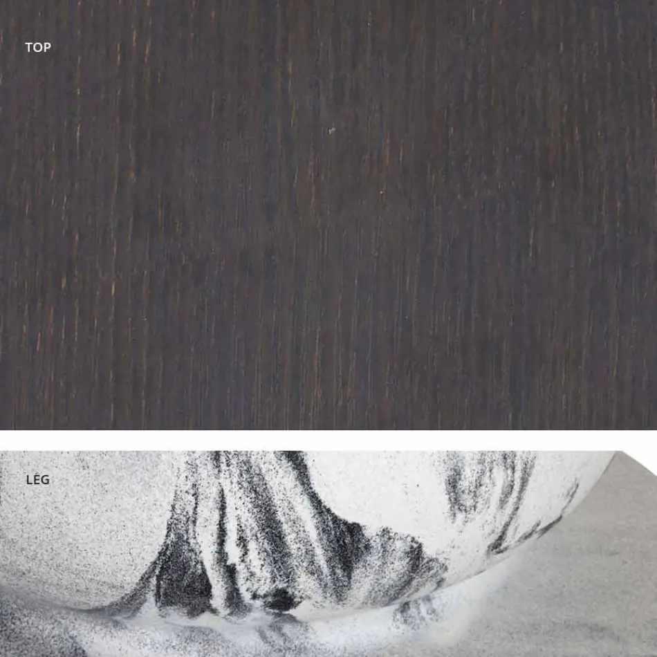 Klasický design kulatý stůl, Ø140 a HPL top - devatenácté století Slide Viadurini