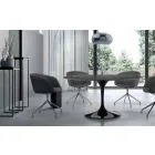 Moderní kulatý stůl z Carrarského mramoru a Marquinie Made in Italy – dolary Viadurini