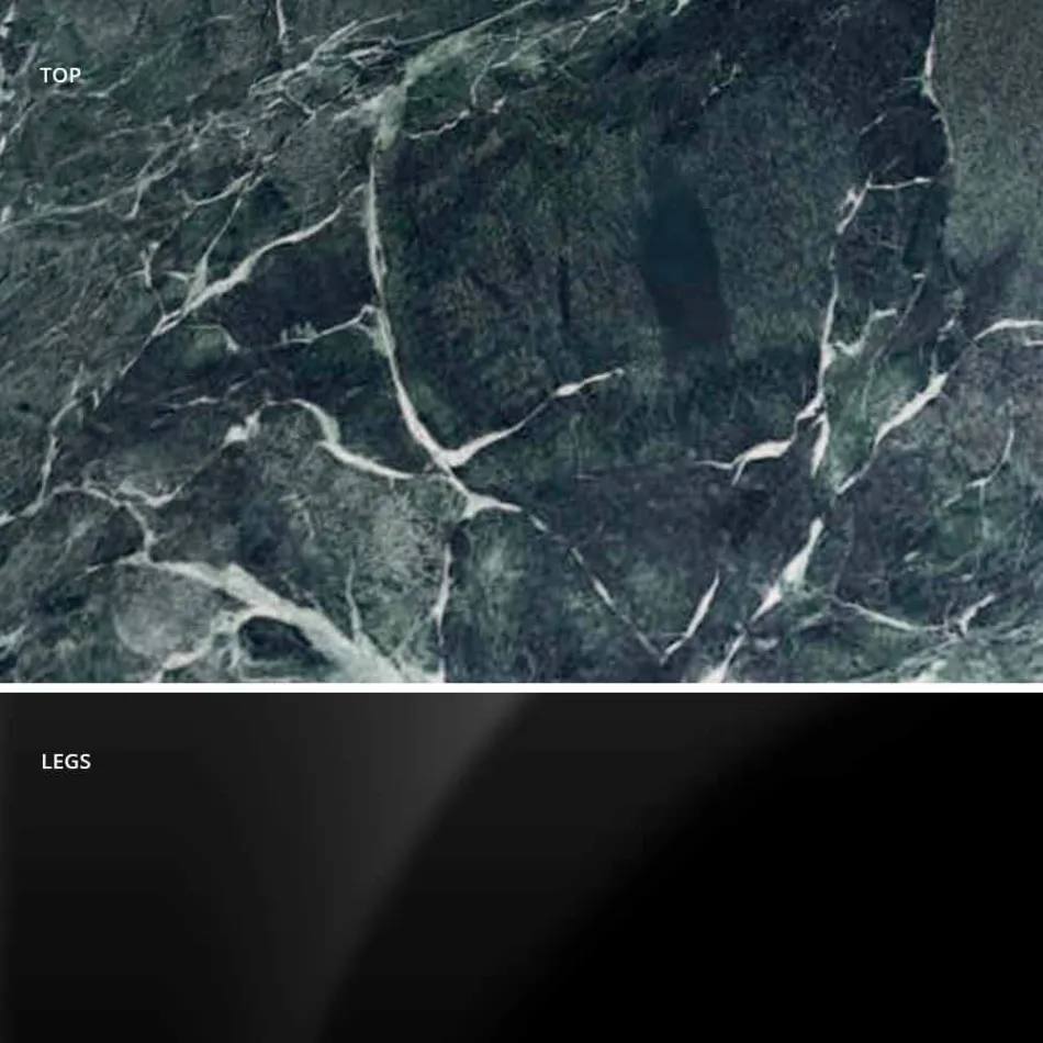 Moderní kulatý stůl z carrarského mramoru a marquinie Made in Italy – dolary Viadurini