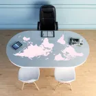 Moderní stolek se skleněnou deskou vyrobený v Itálii, Pontida Viadurini