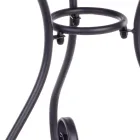 Kulatý zahradní stůl ve stylu Shabby Chich z lakované oceli – okouzlení Viadurini