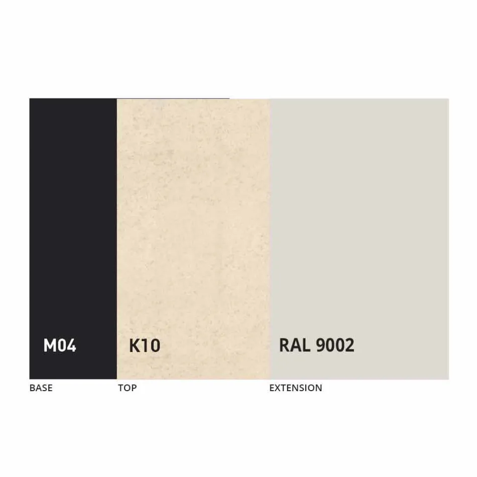 Kulatý jídelní stůl rozkládací na 165 cm s keramickou deskou - Pistolero Viadurini