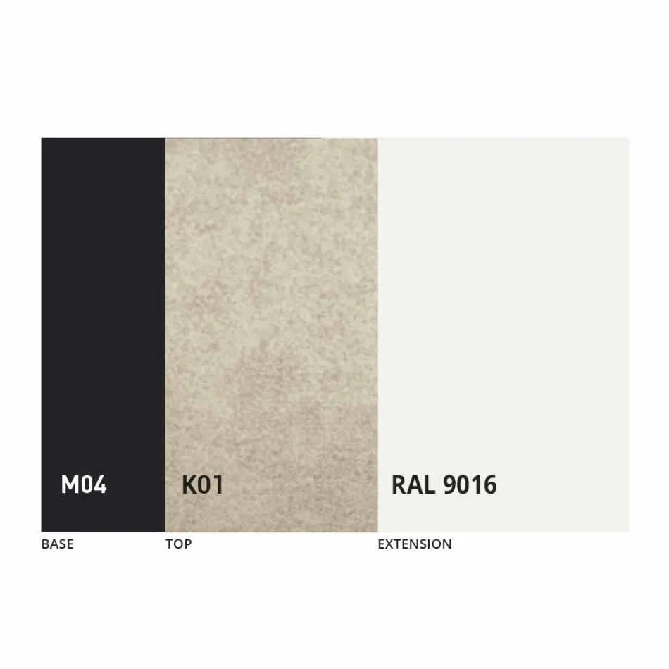 Kulatý jídelní stůl rozkládací na 165 cm s keramickou deskou - Pistolero Viadurini