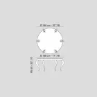 Kulatý stůl v moderním stylu MDF a Luigi ocel Viadurini