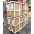 Kulatý stůl v teakového dřeva a pevném reálném tabulce Viadurini