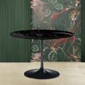 Eero Saarinen Tulip Table H 74 s černou mramorovou deskou Marquinia Made in Italy - Scarlet