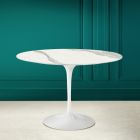 Eero Saarinen Tulipánový stůl H 73 celožilová sochařská keramika Made in Italy - Scarlet Viadurini
