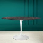 Tulipánový stůl Eero Saarinen H 73 Oval in Noir Desire Keramika Made in Italy - Scarlet Viadurini
