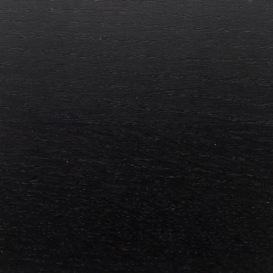 Tulipánový stůl Eero Saarinen H 73 Oval z černě mořeného dubu Made in Italy - Scarlet Viadurini