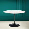 Kulatý stůl Tulipán Eero Saarinen H 73 v keramickém diamantovém krému Made in Italy - Scarlet