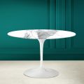 Kulatý stůl Tulipán Eero Saarinen H 73 v sochařství Altissimo Made in Italy - Scarlet