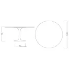 Eero Saarinen Tulip Table H 74 s černou mramorovou deskou Marquinia Made in Italy - Scarlet Viadurini