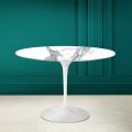 Tulip Saarinen H 73 Kulatý stůl v keramické soše Altissimo Made in Italy - Scarlet