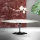 Saarinen Tulip Table H 74 cm v Matt Florim Statuario Ceramica - Scarlet Viadurini