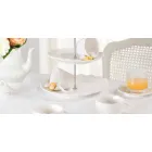 Šálky na čaj v bílém porcelánu zdobené 6 kousky ošuntělý design - Rafiki Viadurini