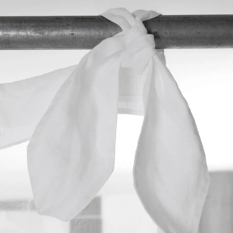 Bílé prádlo a organza závěs s elegantním italským designem výšivkou - Oceanomare Viadurini