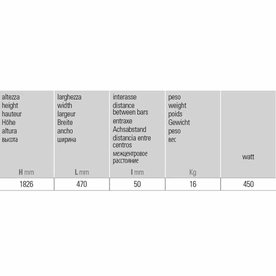 Vertikální designový koupelnový radiátor Elektrická podlaha 450 W - Ottolungo Viadurini