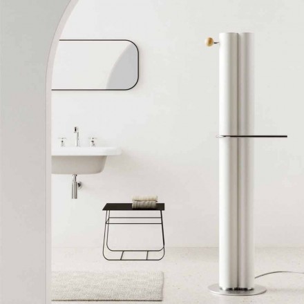 Vertikální designový koupelnový radiátor Elektrická podlaha 450 W - Ottolungo Viadurini