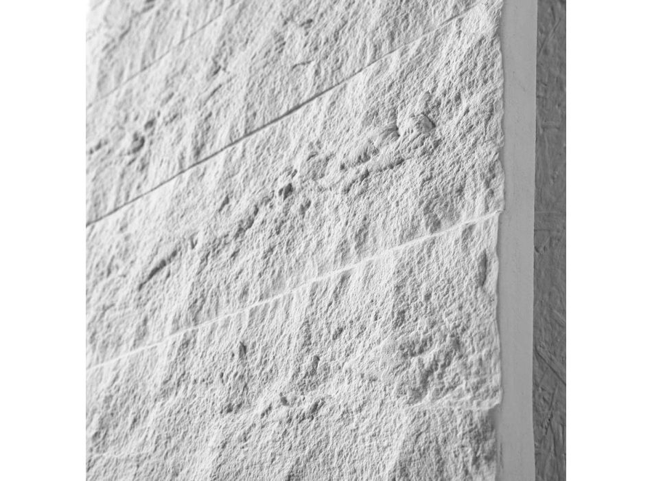 Dekorativní radiátor s hydraulickým systémem v italském mramorovém prášku - Terraa Viadurini