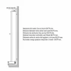 Moderní designový koupelnový radiátor s hydraulickou stěnou do 840 W - Ottolungo Viadurini