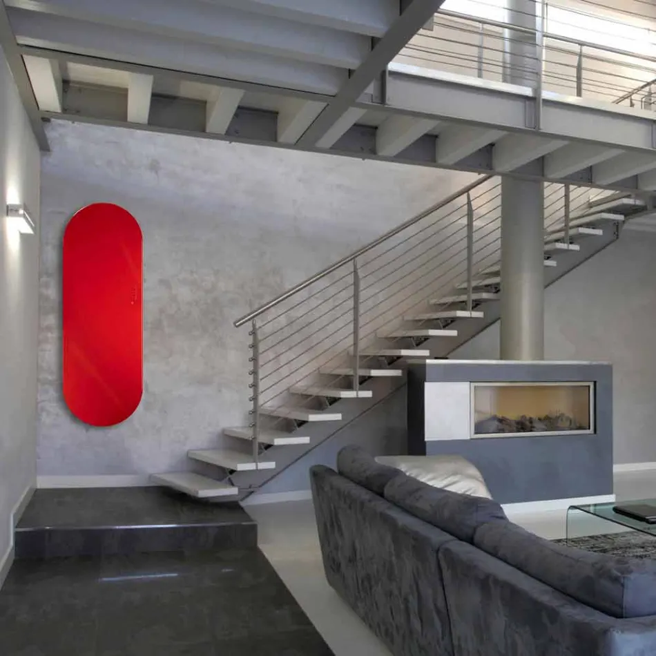 Termoarredo elektrické provedení Brian tvrzené sklo, vyrobeno v Itálii Viadurini