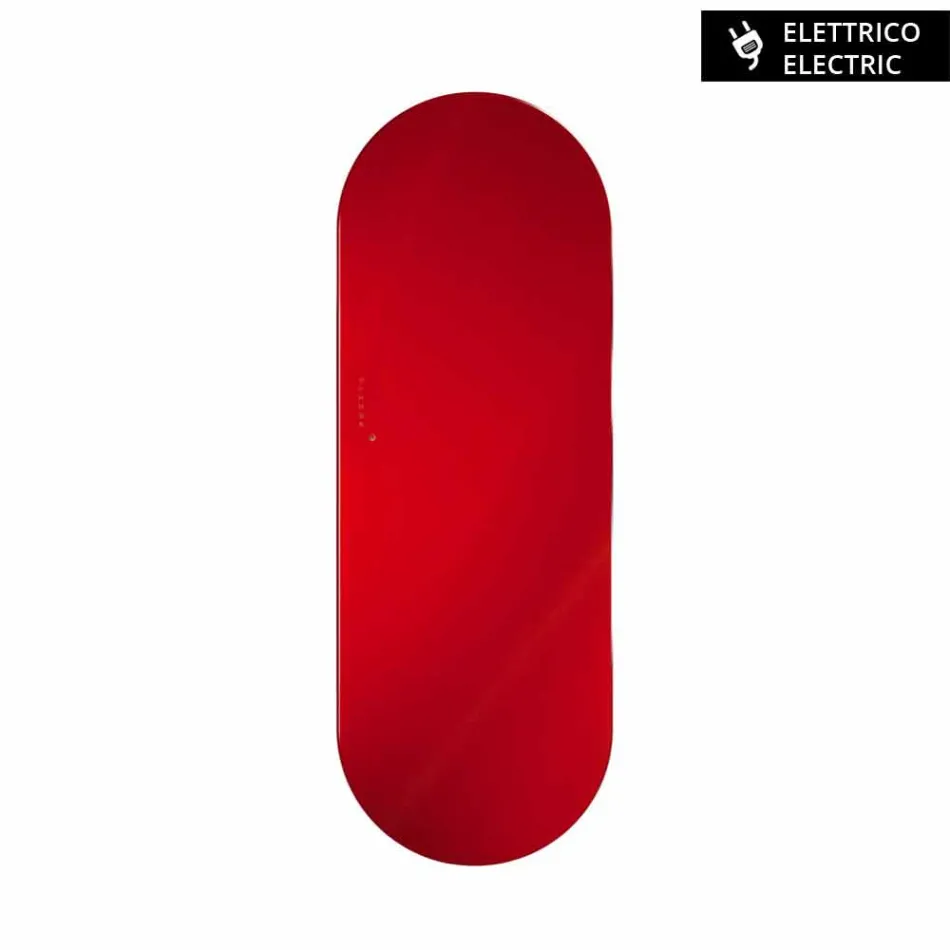 Termoarredo elektrické provedení Brian tvrzené sklo, vyrobeno v Itálii Viadurini