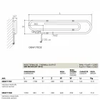Termoarredo elektrické konstrukce sponek se chromový povrch Scirocco H Viadurini