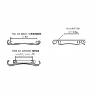 Vertikální hydraulický designový chladič z hliníku do 1061 W - ohnutý Viadurini