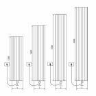 Design elektrického nástěnného radiátoru v moderním hliníkovém vedení 1000 W - 100 Viadurini