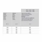 Design elektrického nástěnného radiátoru v moderním hliníkovém vedení 1000 W - 100 Viadurini