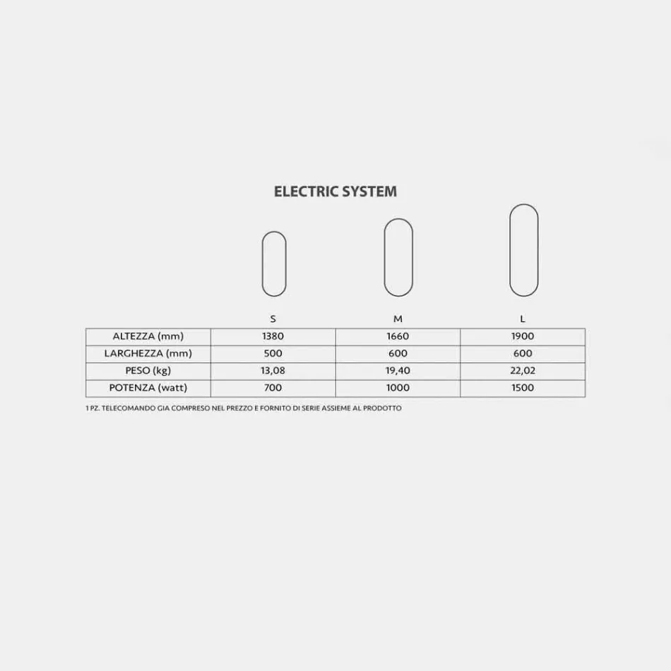 Vyhřívané věšáky na ručníky zrcadlo elektřiny až do 1500 Watt Brian Viadurini
