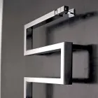 Elektrický radiátor chrom v moderní konstrukce hada Scirocco H Viadurini