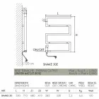 Elektrický radiátor chrom v moderní konstrukce hada Scirocco H Viadurini