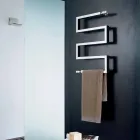 Elektrický radiátor chrom v moderní konstrukce hada Scirocco H Viadurini