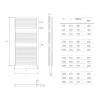 Chromovaný elektrický radiátor až 1000 Watt Made in Italy - Berenice Viadurini