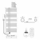 Nástěnný elektrický koupelnový radiátor do 700 W - Peacock Viadurini