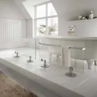 Designový podlahový elektrický chladič v průhledném starém skle Viadurini