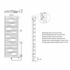 Designový elektrický radiátor do obývacího pokoje nebo koupelny s 1000 W Led - Shine Viadurini