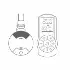 Designový elektrický radiátor do obývacího pokoje nebo koupelny s 1000 W Led - Shine Viadurini