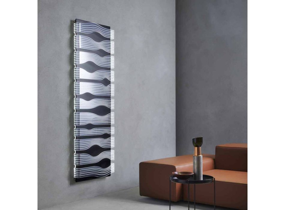 Designový elektrický radiátor do obývacího pokoje nebo koupelny s 1000 W Led - Shine Viadurini