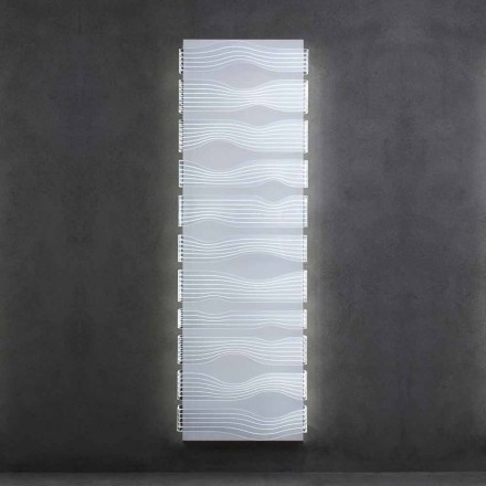 Designový elektrický radiátor do obývacího pokoje nebo koupelny s 1000 W Led - Shine Viadurini