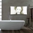 elektrický radiátor konstrukce s fotografiemi Barry tvrzeného skla Viadurini