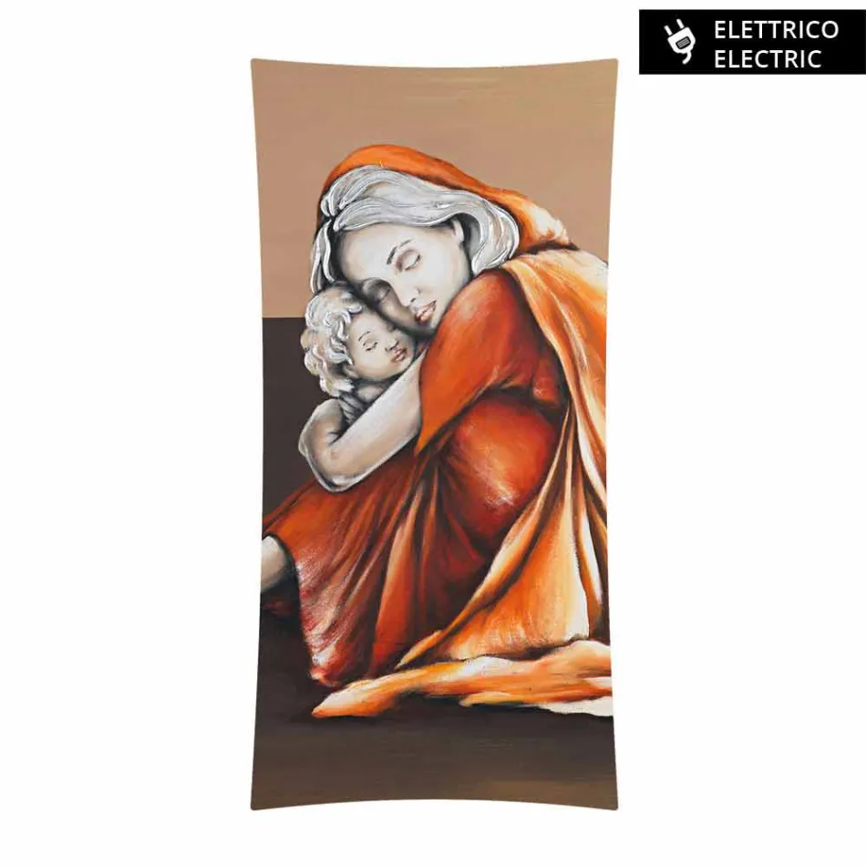 elektrický radiátor konstrukce s fotografiemi Barry tvrzeného skla Viadurini