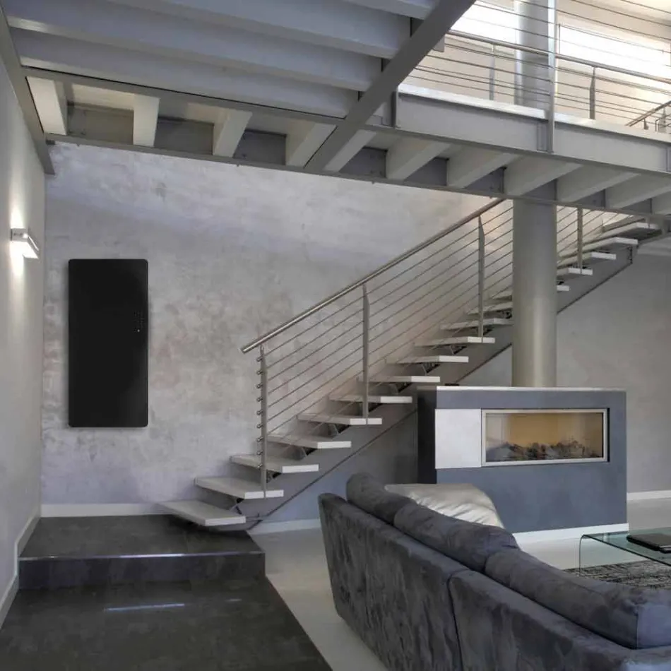 Elektrické provedení Termoarredo v Jonny tvrzeného skla Viadurini