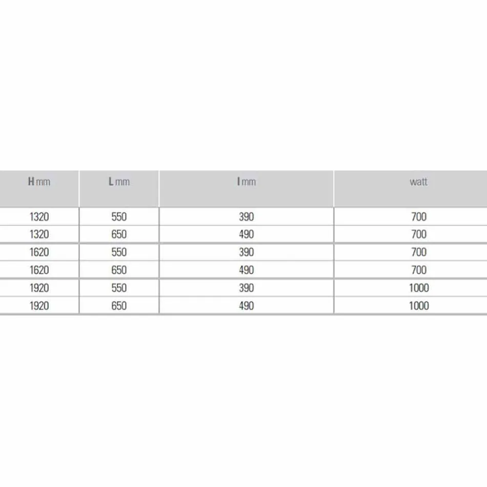 Elektrický designový radiátor pro koupelnu z oceli 6 měří 1000 W - maska Viadurini