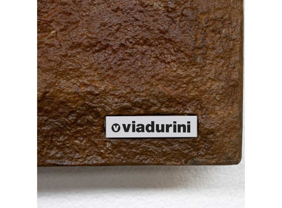 Elektrický radiátor s povrchovou úpravou Corten v italském mramorovém prášku - Terraa Viadurini