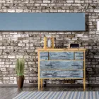 Elektrický radiátor až 1400 W v italském mramorovém prášku - textura Viadurini