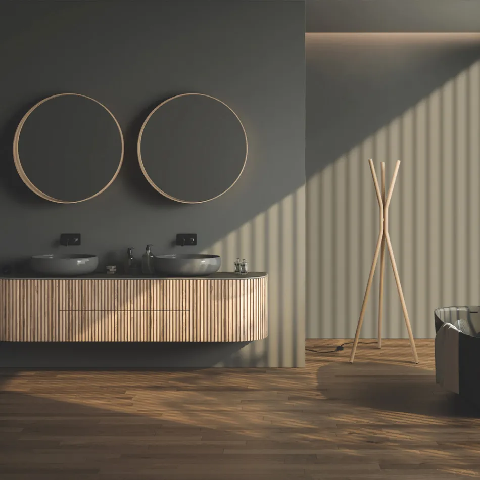 Volně stojící ocelový elektrický radiátor s nožním spínačem - stromeček Viadurini