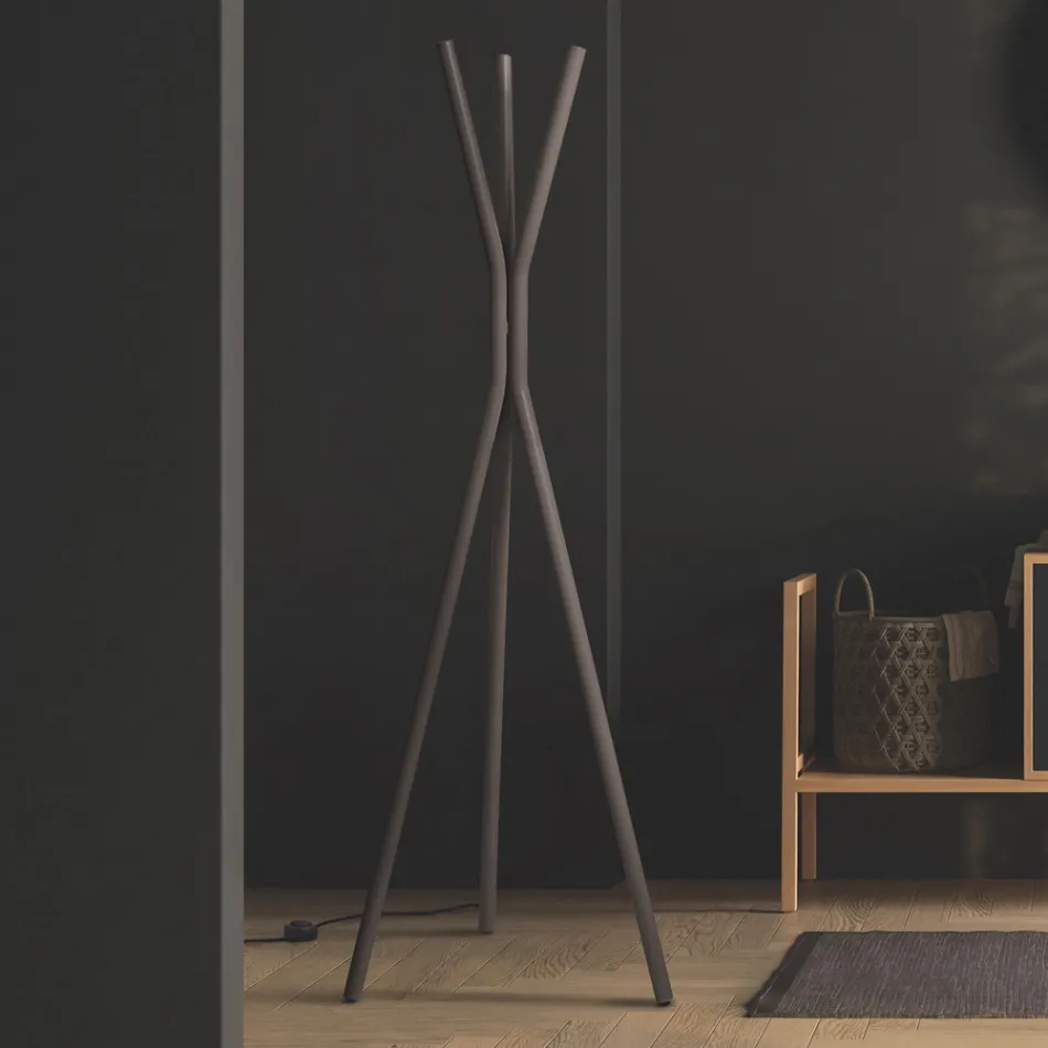 Volně stojící ocelový elektrický radiátor s nožním spínačem - stromeček Viadurini